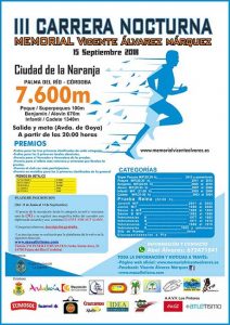 Carrera Nocturna Memorial Vicente Álvarez Márquez 2018