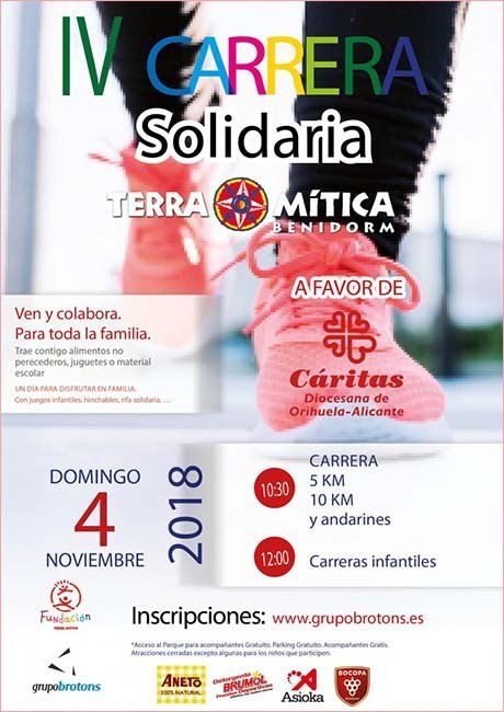 Carrera Solidaria Terra Mítica Park Benidorm 2018