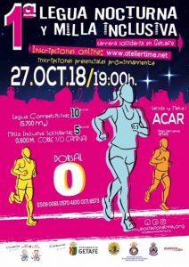 Legua Nocturna y Milla Inclusiva de Getafe 2018