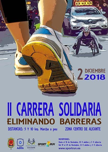 Carrera Solidaria Eliminando Barreras Alicante 2018