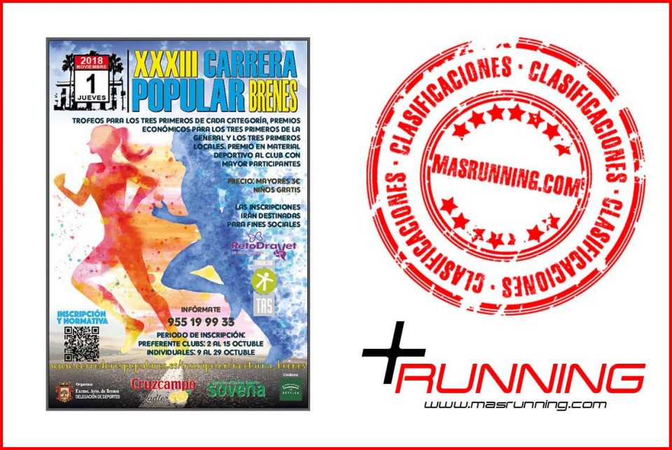 resultados Carrera Popular de Brenes 2018