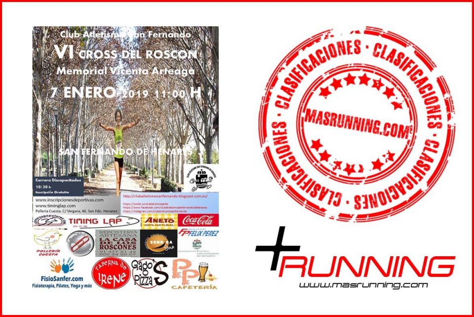 resultados Cross del Roscón de San Fernando de Henares 2019