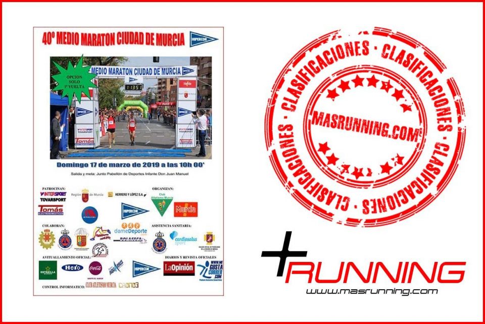 resultados Media Maratón Ciudad de Murcia 2019