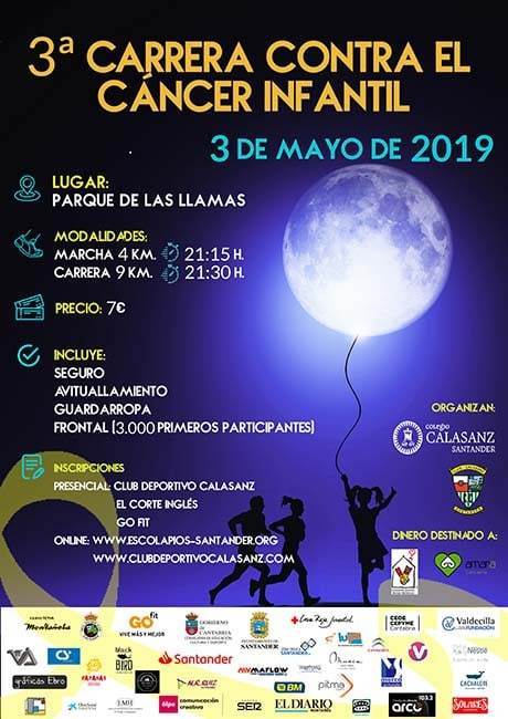 Carrera Nocturna Contra El Cáncer Infantil Santander 2019
