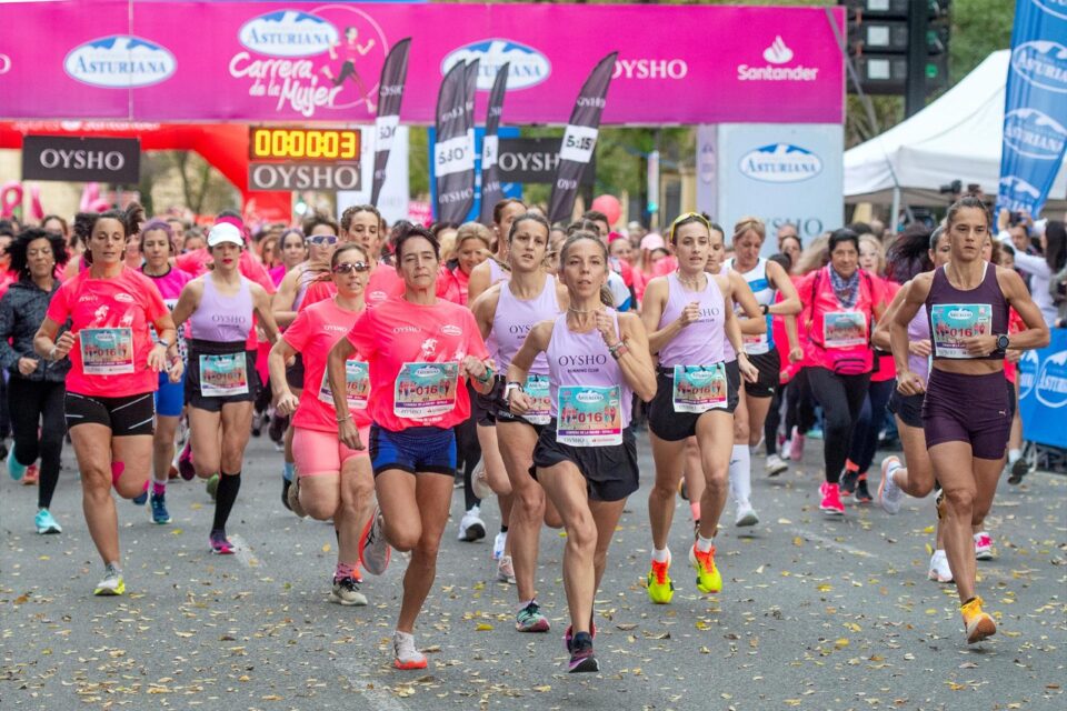 Salida de la Carrera de la Mujer Central Lechera Asturiana de Sevilla