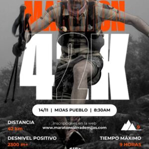Cartel de la II Maratón Sierra de Mijas 2026 (42 km)
