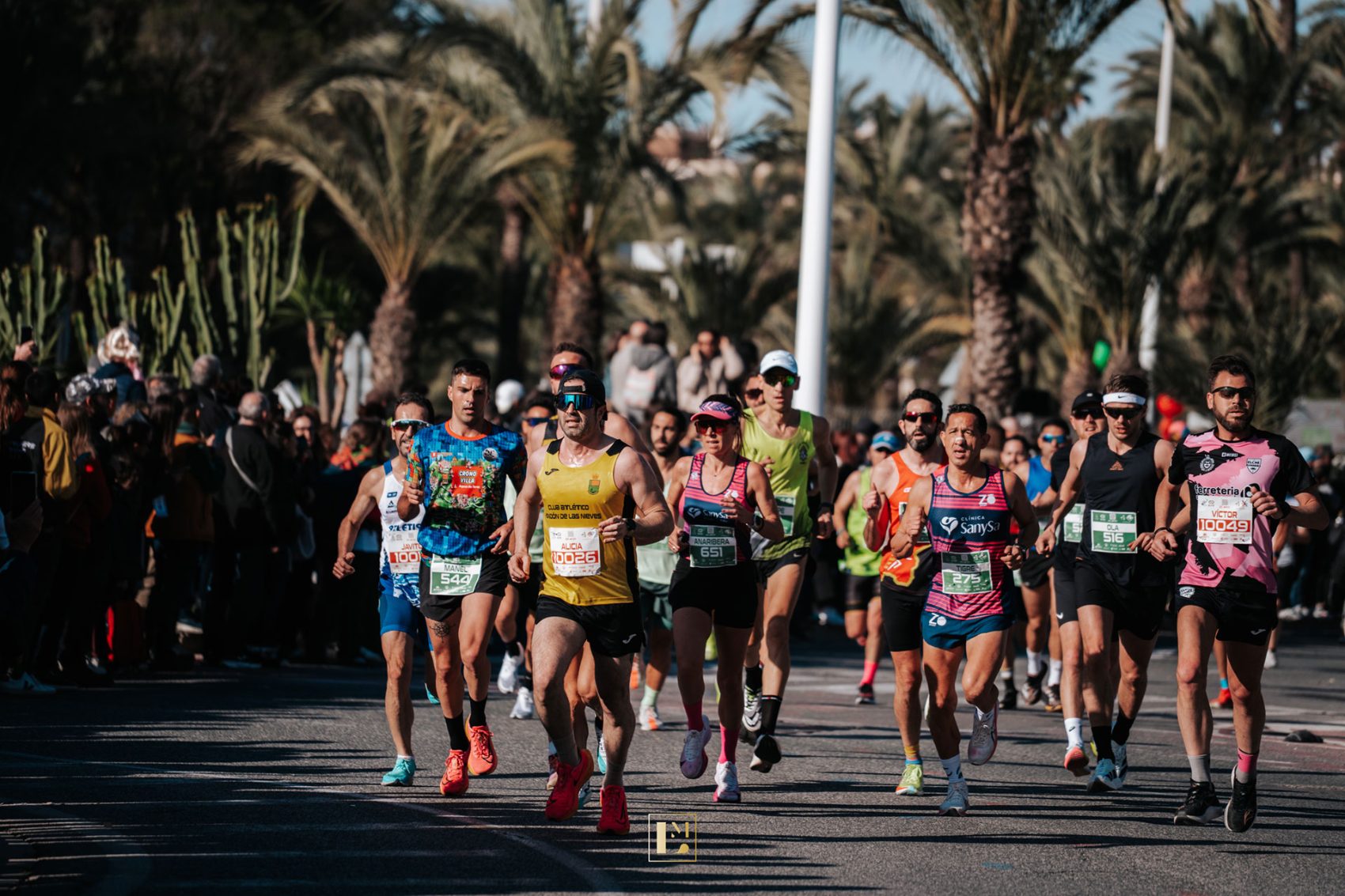 Corredores en la Media Maratón Ciudad de Elche