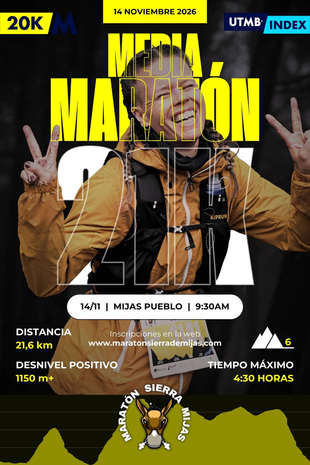 Cartel de la Media Maratón Sierra de Mijas 2026 (21 km)