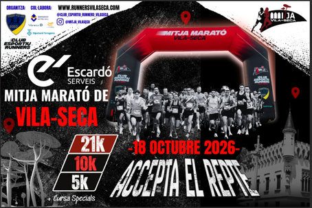Cartel de la Mitja Marató de Vila-seca 2026
